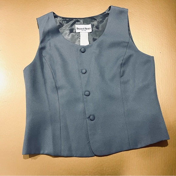 Danny & Nicole Vintage 90’s Light Grey 3-Piece Skirt Suit Set Size 10 - Picture 9 of 13